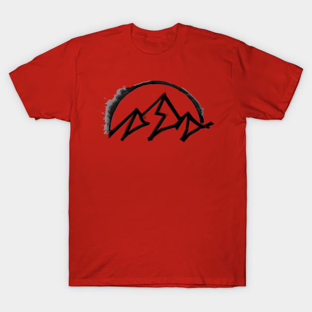 mountain sketch logo T-Shirt by pholange